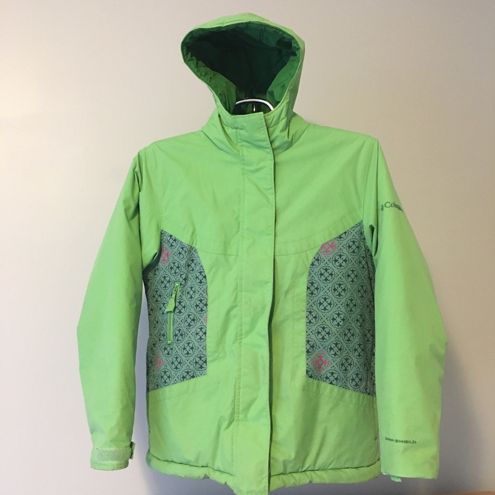 Columbia Girls Green Winter Ski Jacket - Size 10